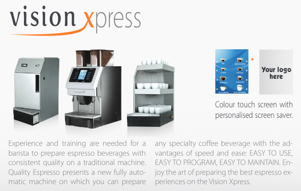 Vision Xpress - Superautomatic "Call for Pricing"